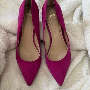 Marc Fisher Fuchsia Suede Heels